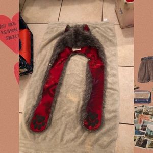 Grey Fox Ombré Magic SpiritHood Fake Fur